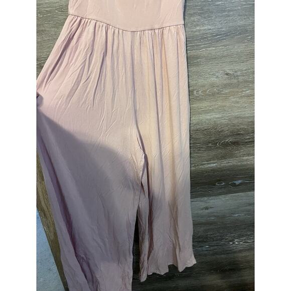 Wilfred Aritzia New Melodie Jumpsuit Fit-and-flare wide-leg Pink Size S - Picture 4 of 9